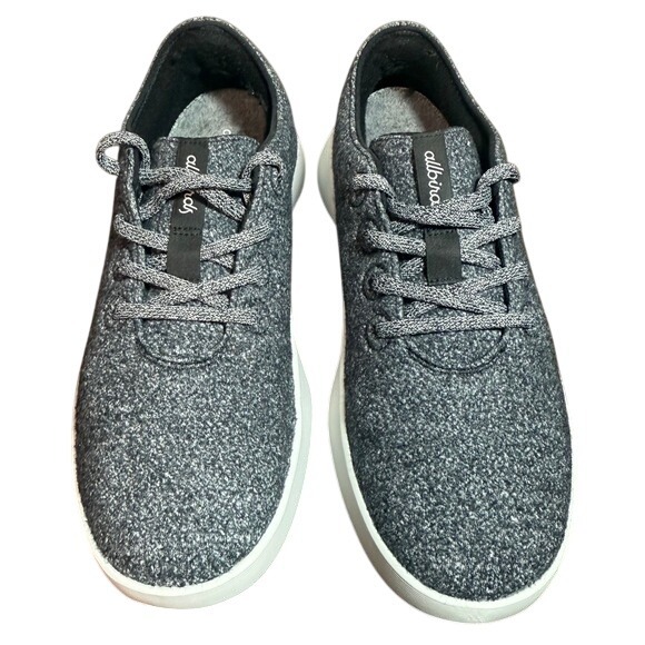 Allbirds WR21 M10.5 Wool Sneakers Grey Lace Up Men's Shoes
